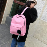 Women Canvas Backpack Travel School Bag