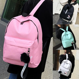 Women Canvas Backpack Travel School Bag
