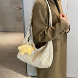 Plaid Tote Bags Shoulder Bags Large Capacity Checkered Crossbody Bags