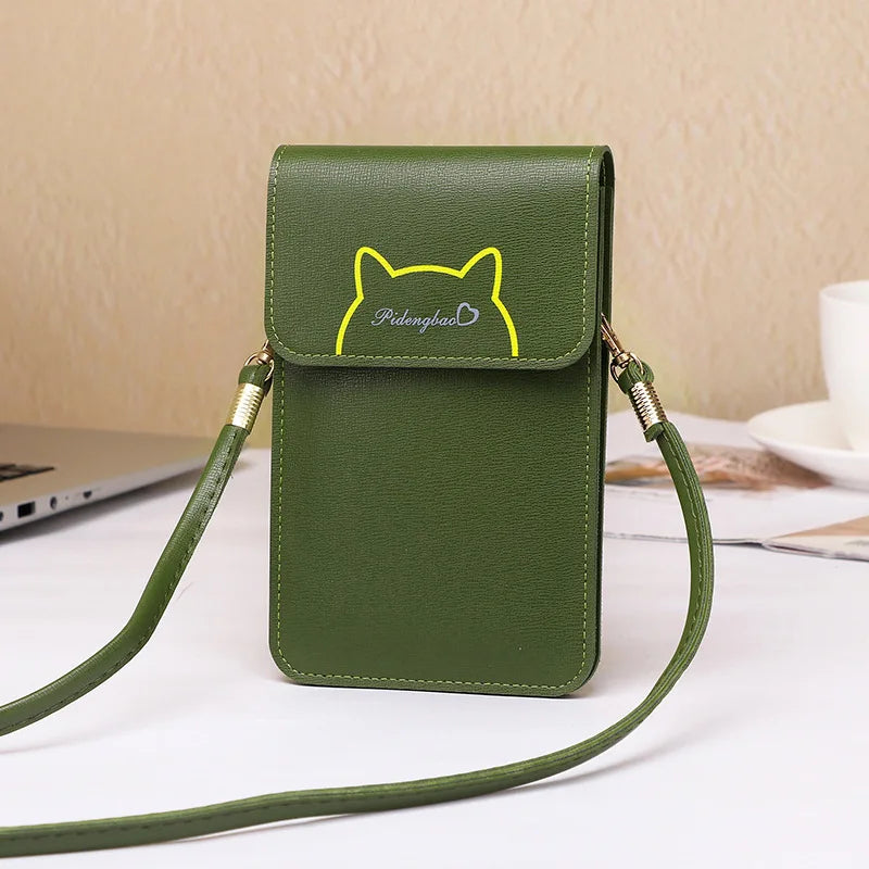 Women Casual Large Capacity Phone Bag Leather Female Single