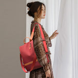 Women Casual Nylon Backpack Large Capacity Anti-theft Rucksack