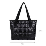 Women Casual Nylon Shoulder Bags Female Tote Handbags Large Capacity Quilted