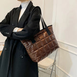 Women Casual Nylon Cloth Shoulder Bags Solid Tote Handbags