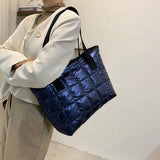 Women Casual Nylon Cloth Shoulder Bags Solid Tote Handbags