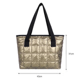 Women Casual Nylon Cloth Shoulder Bags Solid Tote Handbags