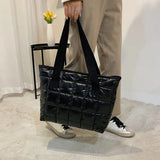 Women Shoulder Handbag Tote Bag Quilted Shopping Bags