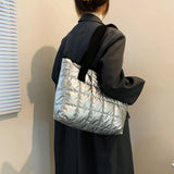 Women Shoulder Handbag Tote Bag Quilted Shopping Bags