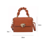 Women Casual PU Leather Shoulder Bag Solid Lady Small Crossbody