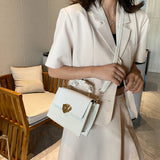 Women Casual PU Leather Shoulder Bag Solid Lady Small Crossbody