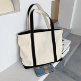 Canvas Shoulder Bag, Large Capacity Handbag Tote, Red/Green/Black/Brown