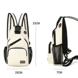 Casual Small Sling Backpack Travel Chest Bag With Earphone Hole