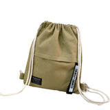 Women Casual Solid Letter Pattern Backpack Canvas Daily Bags