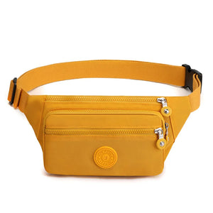 Women Casual Nylon Waist Pack Shoulder Bag for Travelling