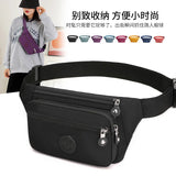 Women Casual Nylon Waist Pack Shoulder Bag for Travelling