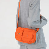 Casual Small Canvas Shoulder Bag Summer Multiple Pockets Crossbody Bags