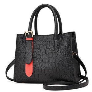 Vintage PU Leather Tote Bag for Women