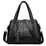 Women Casual Tote Bags Large Shoulder Bag Vintage Leather Crossbody Bag