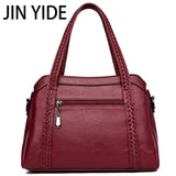 Women Tassel Handbag Large Capacity Shoulder Bag Ladies PU Leather Crossbody