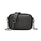 Women Chain Crossbody Bag Rivet Messenger Small Shoulder