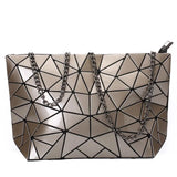 Women Chain Shoulder Bag Geometric Messenger Bags Clutch Evening Bag