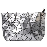 Women Chain Shoulder Bag Geometric Messenger Bags Clutch Evening Bag