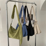 Canvas Chain Strap Tote Bag Zipper Crossbody Shopper Bag