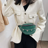 Women Chain Waist Bag Nylon Zipper Travel Phone Chest Bag