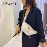 Women Chest Bag Female Waist Purse Shoulder Bags Ladies PU Leather Crossbody Bag