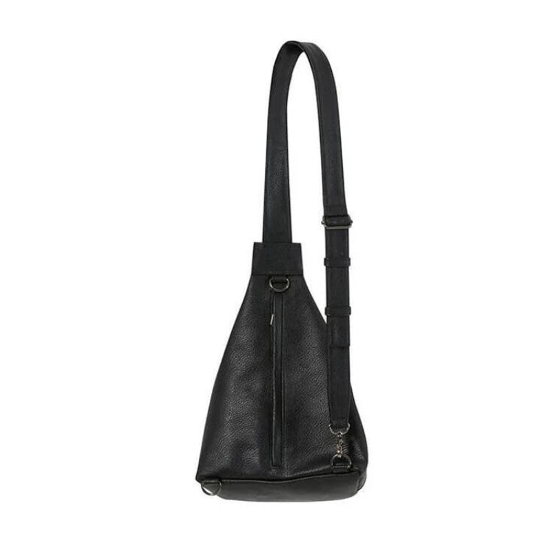 Women Chest Bag PU Bucket Casual Solid Zipper Shoulder Bags Crossbody Women Bag