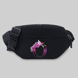 Flower Letter Series Waist Bag Outdoor Sports Storage Bag
