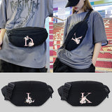 Pink Flower Letter Series Shoulder Crossbody Bag