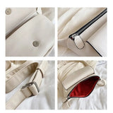 Women Chest Packs PU Leather Fanny Pack High Waist Bag
