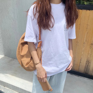 Canvas Shoulder Bag Ins Female Crossbody Small Zipper Messenger