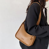 Women Underarm Bag Wide Straps Crossbody Purse Multi-color PU Leather Shoulder B