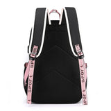 Women Girls School Backpack Anti Theft USB Charge Waterproof Bagpack