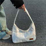 Women Large Canvas Shoulder Bag Casual Tote Bag for Shopping