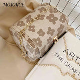 Women Classic Woven Fabric Handbag Lady Casual Small Tote Shoulder Bag