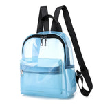 Women Clear Backpack Transparent Waterproof PVC Bag Female College Students
