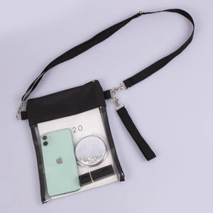 Stadium Approved Clear Cross-Body Purse Transparent Shoulder Bag