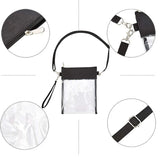 Stadium Approved Clear Cross-Body Purse Transparent Shoulder Bag