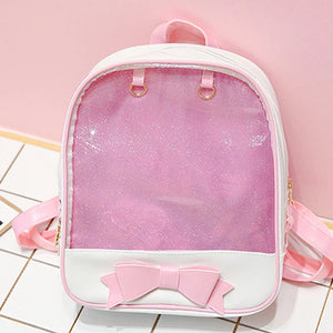 Women Clear Harajuku Bow-Knot Backpack Itabags Bag Japanese Bag School Backpack