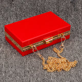 Transparante Clutch Bag met Ketting Band - Crossbody Metal Chain