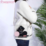 Women Clear Transparent Bag Small Flap Stadium Approved Crossbody Bag