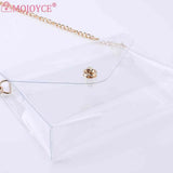 Women Clear Transparent Bag Small Flap Stadium Approved Crossbody Bag