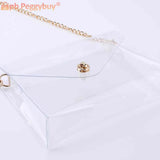 Clear Transparent Crossbody Bag Stadium Approved Small Flap Phone