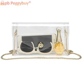 Clear Transparent Crossbody Bag Stadium Approved Small Flap Phone