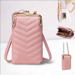 Women's Soft Leather Wallet Crossbody Handbag
