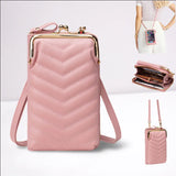 Women's Soft Leather Wallet Crossbody Handbag