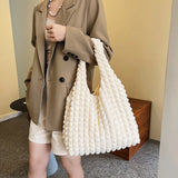 Women Flower Tote Bag Solid Canvas Handbag