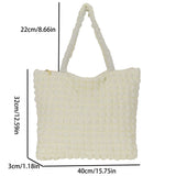 Women Cloud Bubbles Shoulder Bag Large Capacity Underarm Tote Handbag